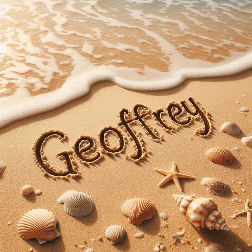 Prenom geoffrey signification et origine le prenom geoffrey ecrit dans le sable