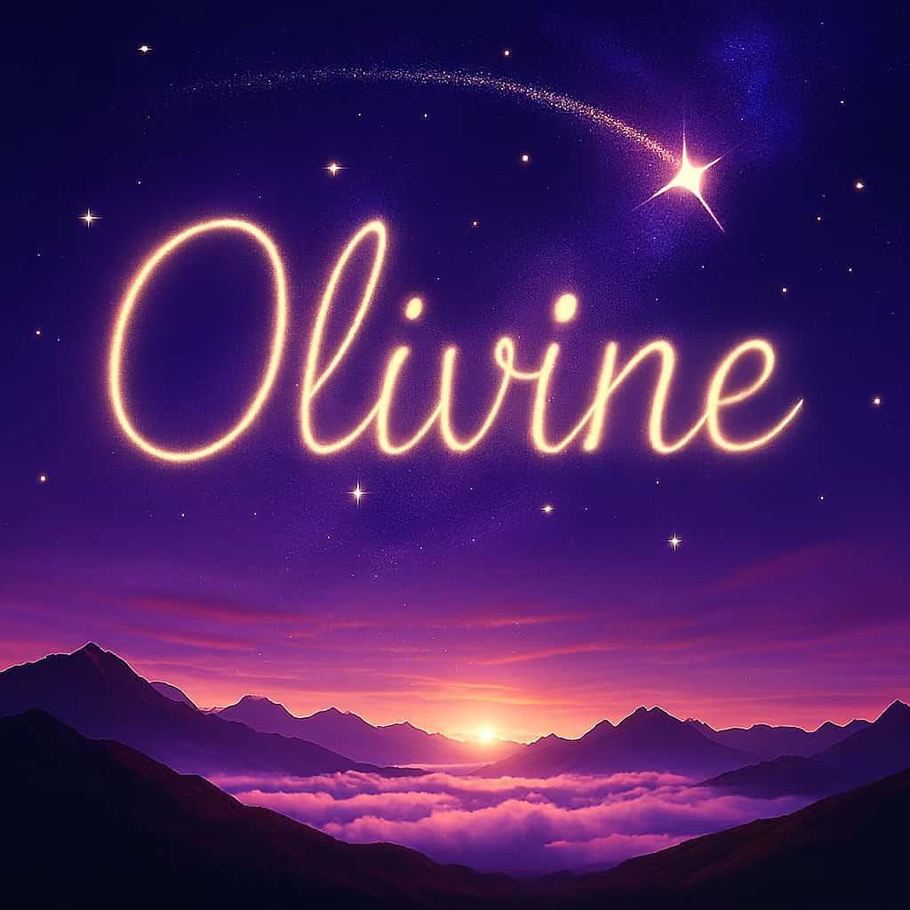 Prenom olivine signification et origine