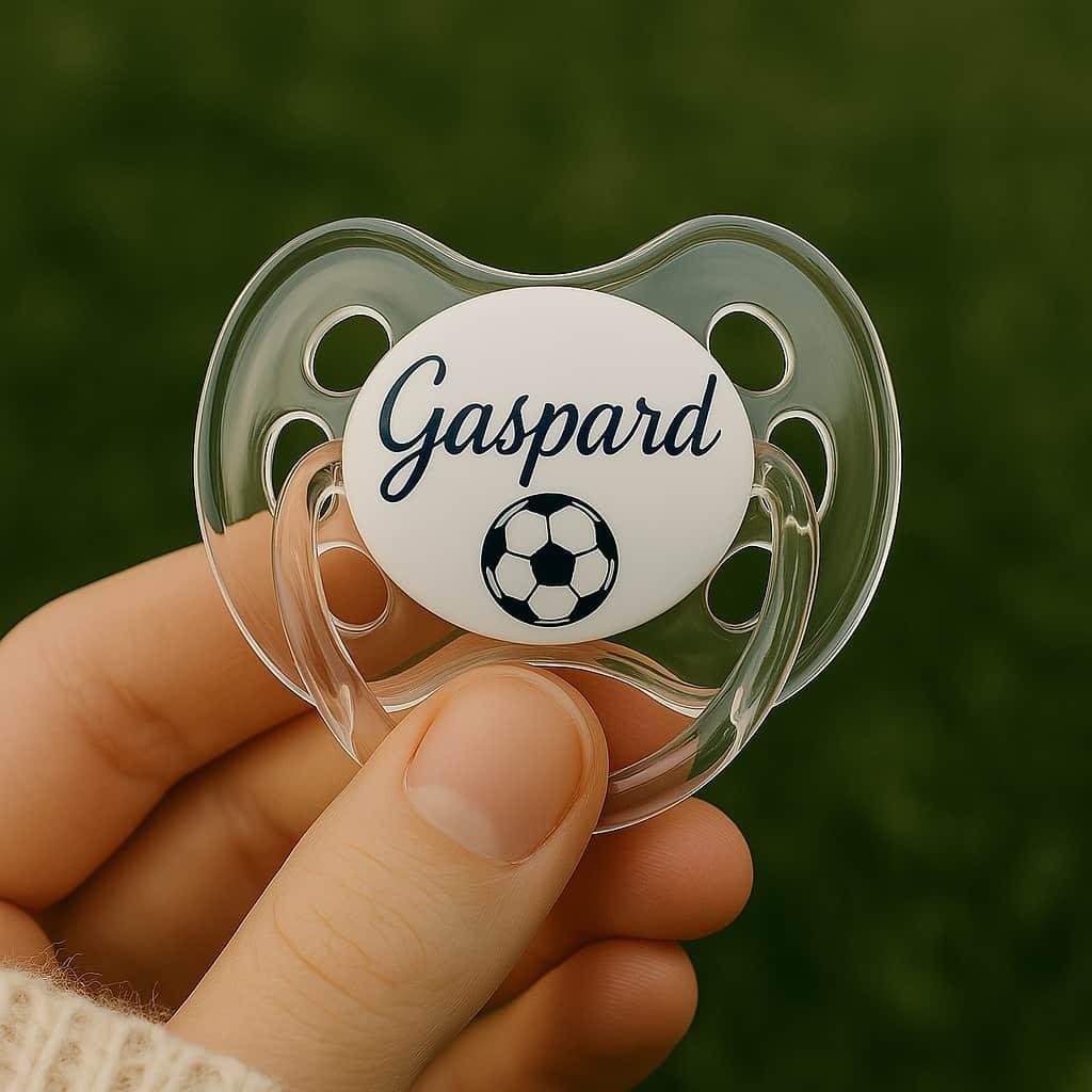 Tetine personnalisee avec le prenom gaspard