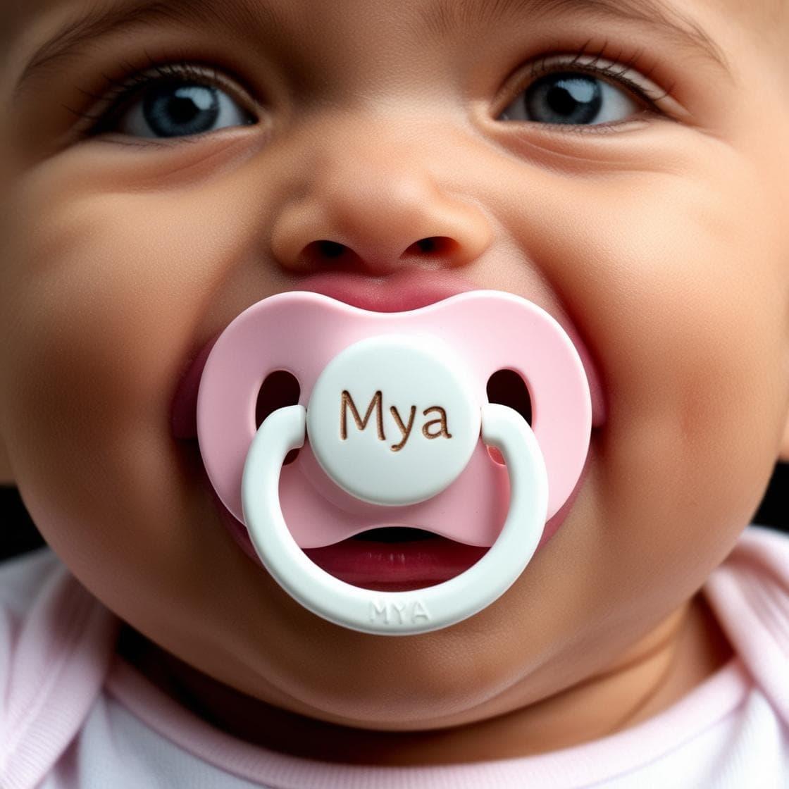 Tetine personnalisee avec le prenom mya