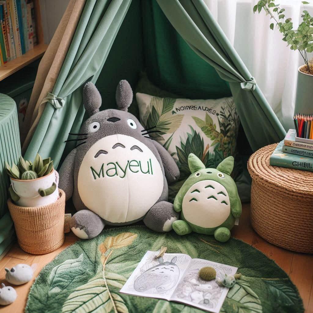 coin lecture inspire totoro chambre enfant mayeul
