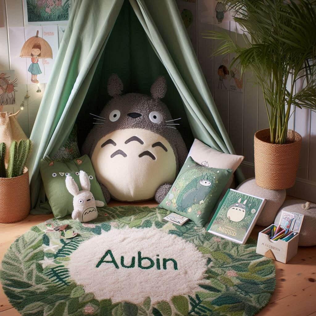 Un coin lecture inspire de mon voisin totoro prenom aubin