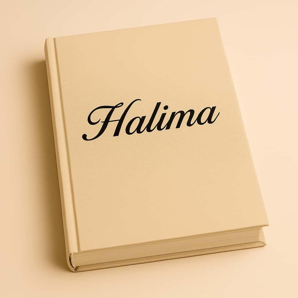 Un livre personnalise avec le prenom halima