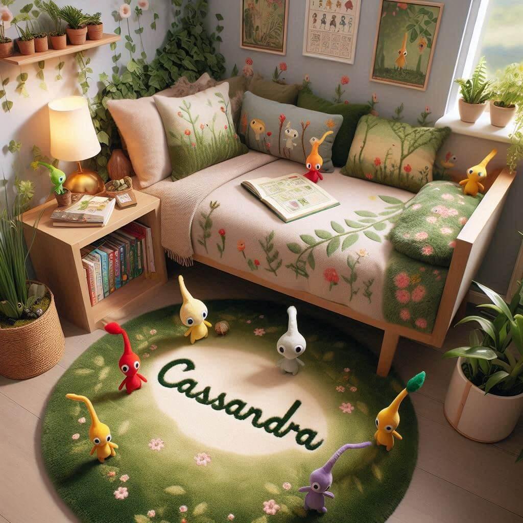 chambre enfant theme pikmin, prenom cassandra
