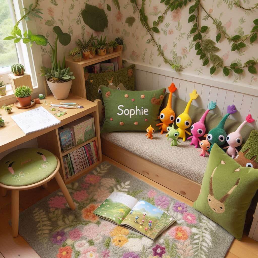 chambre decoration pikmin, prenom sophie