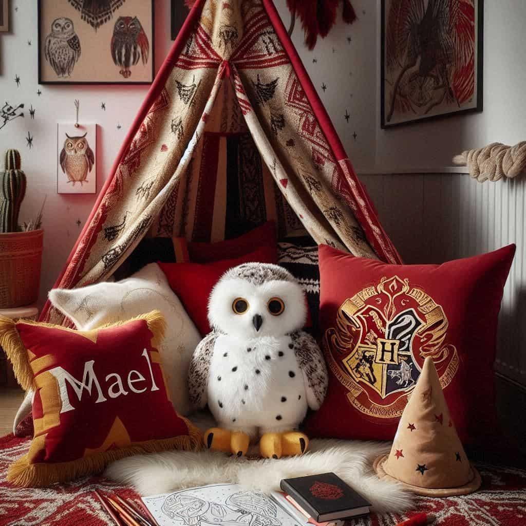 decoration de chambre theme harry potter personnalisé avec le prénom mael