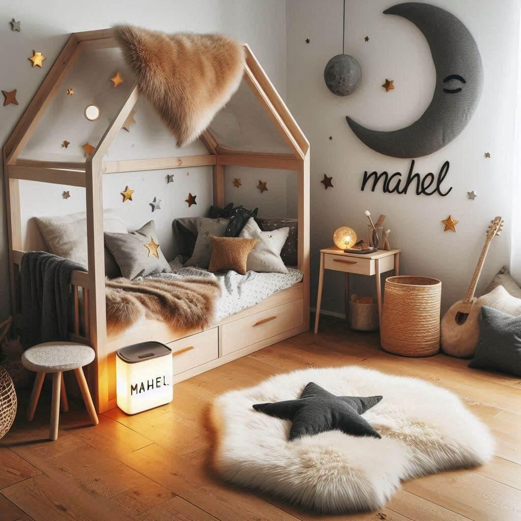 chambre scandinave, prenom mahel