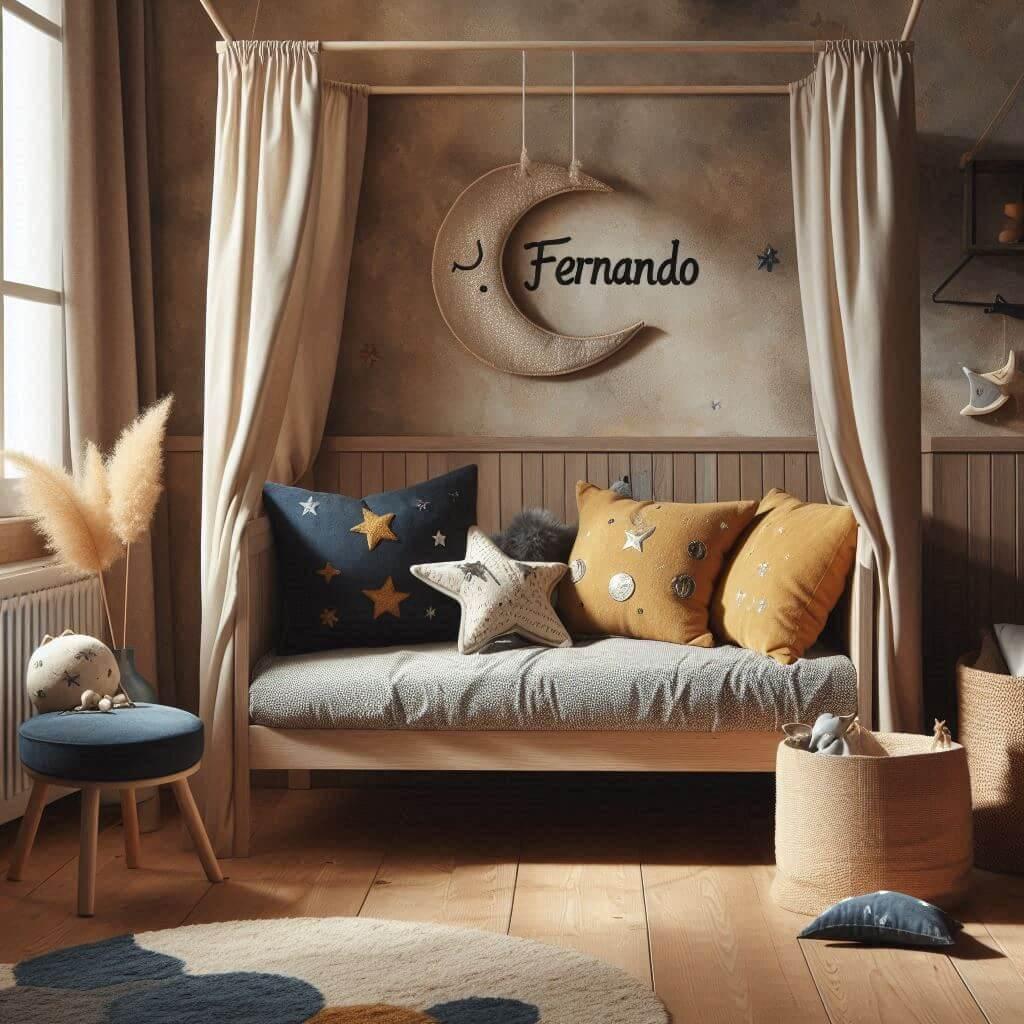 chambre enfant vintage prenom fernando