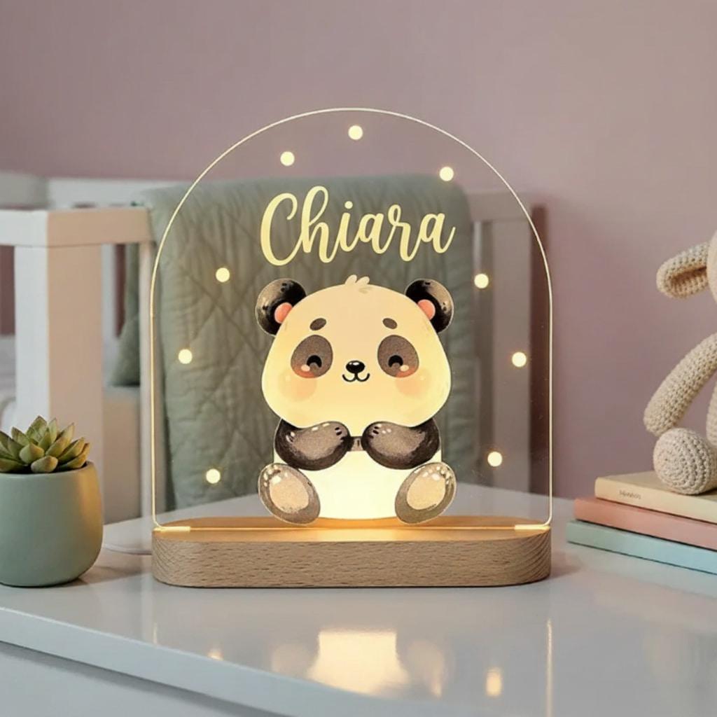Veilleuse acrylique personnalisée avec le prénom Chiara