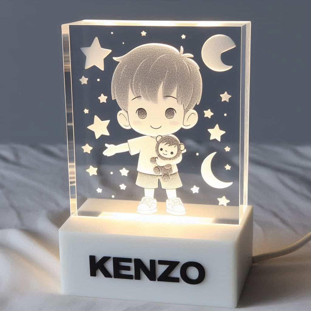 Veilleuse personnalisee avec le prenom kenzo