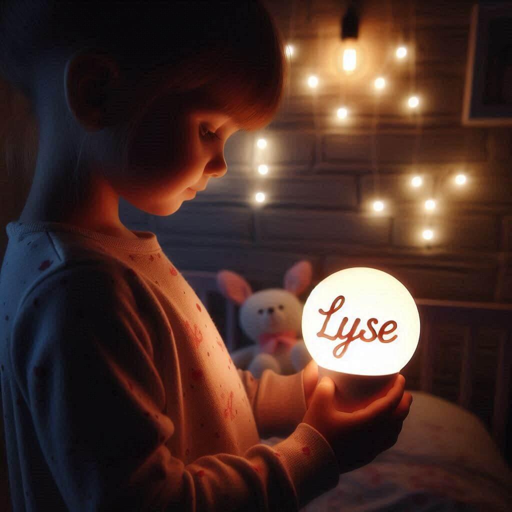 Veilleuse personnalisee avec le prenom lyse