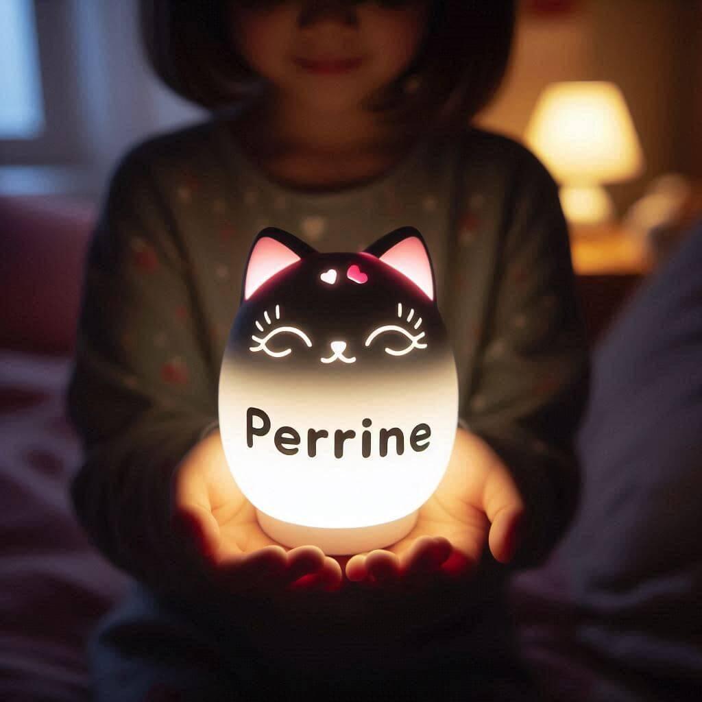 Veilleuse personnalisee avec le prenom perrine