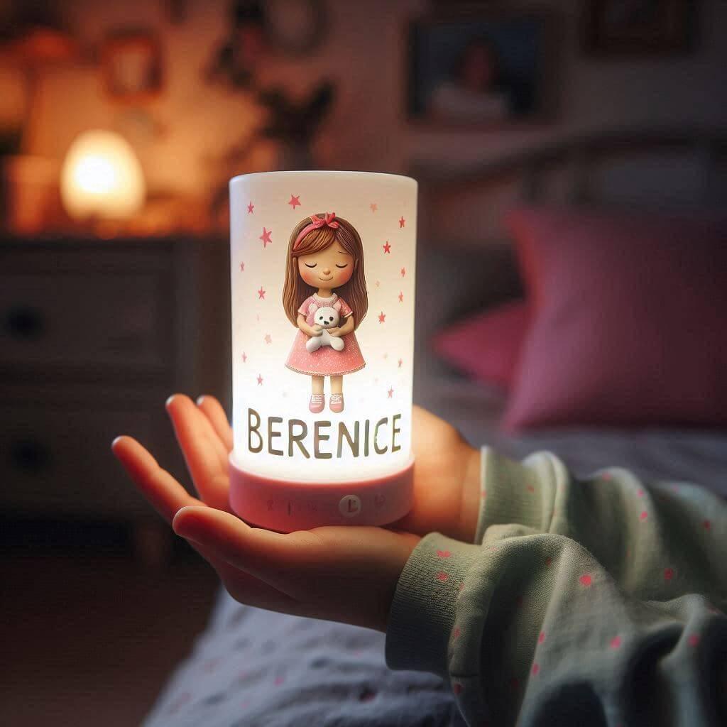 Veilleuse personnalisee pour fille avec le prenom berenice